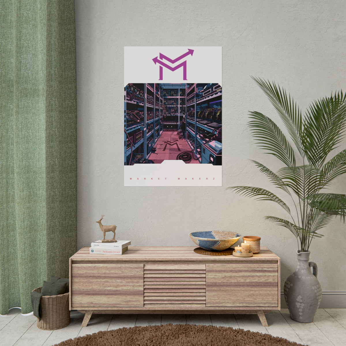 Market Makerz Crypto Farm Rolled Posters