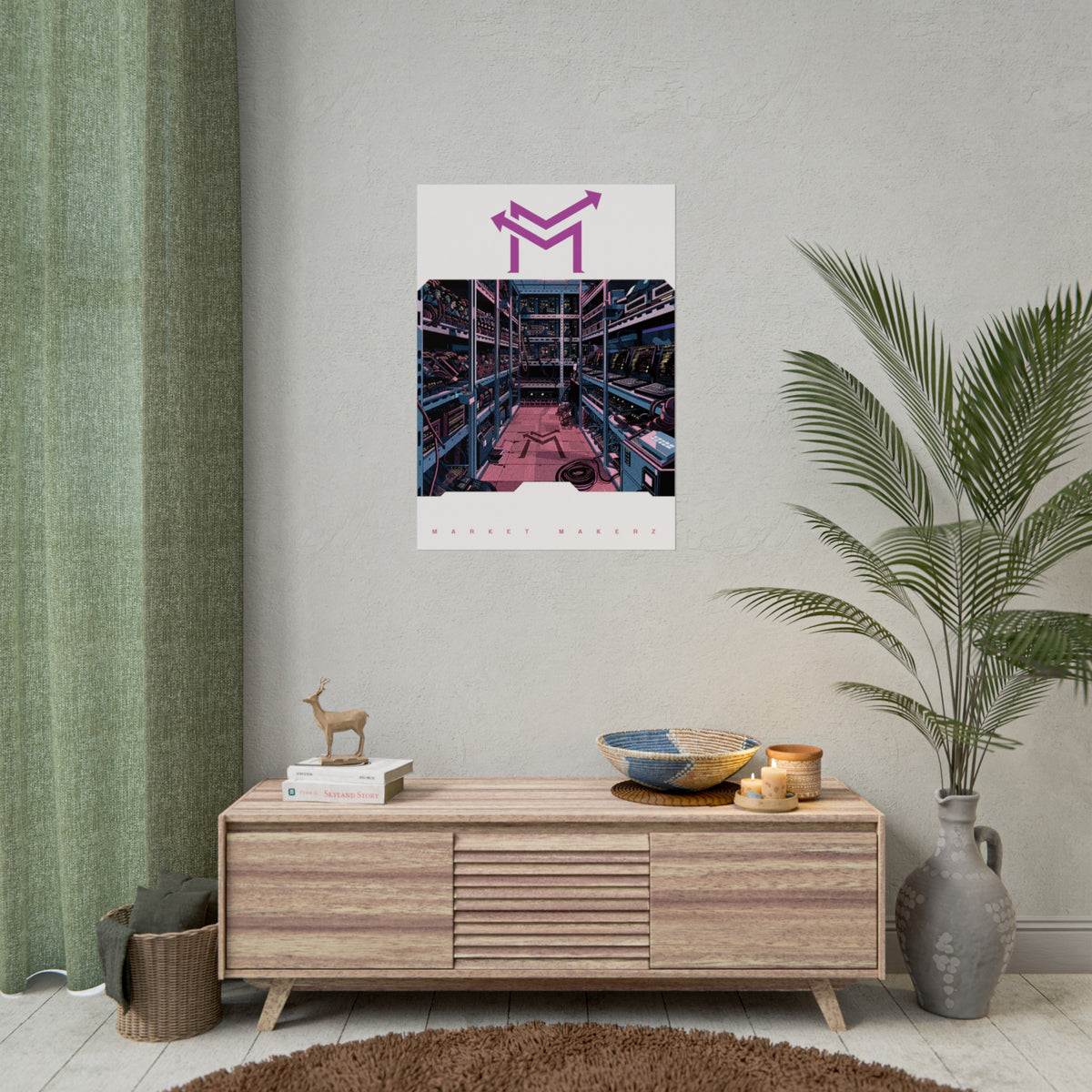 Market Makerz Crypto Farm Rolled Posters